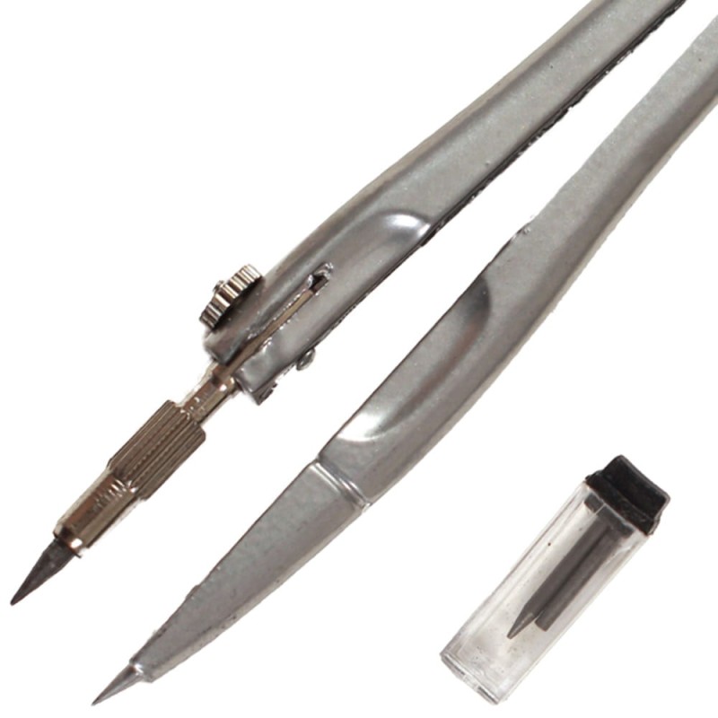 Cyrkiel szkolny metalowy Leniar