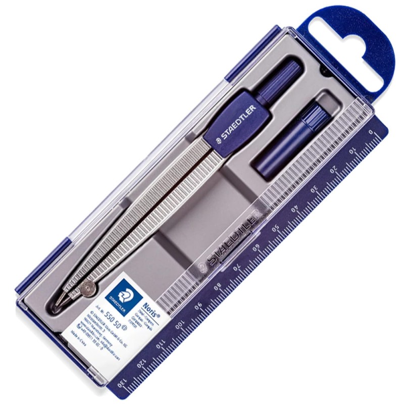 Cyrkiel szkolny z etui na grafity Staedtler