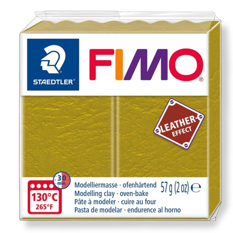 Modelina Fimo Leather Effect 57g - 519 Olive