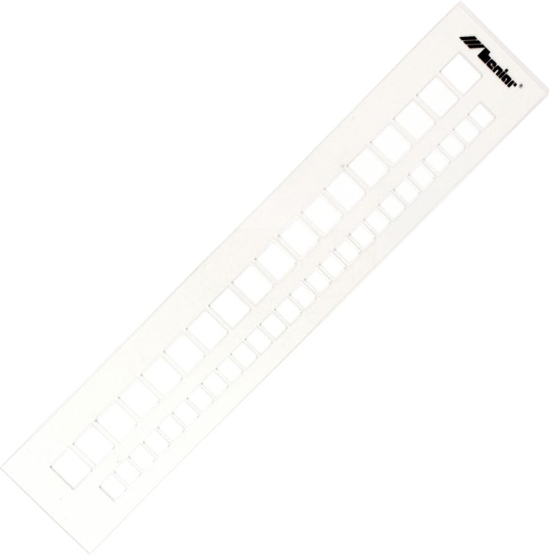 Szablon okienkowy prosty 15mm/10mm