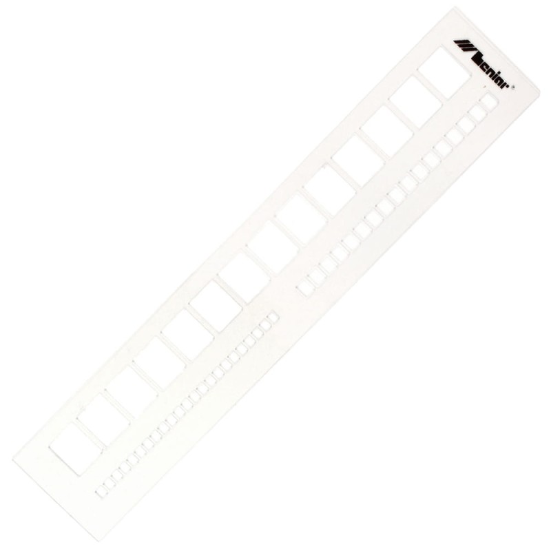 Szablon okienkowy prosty 20mm/7,5mm/5mm