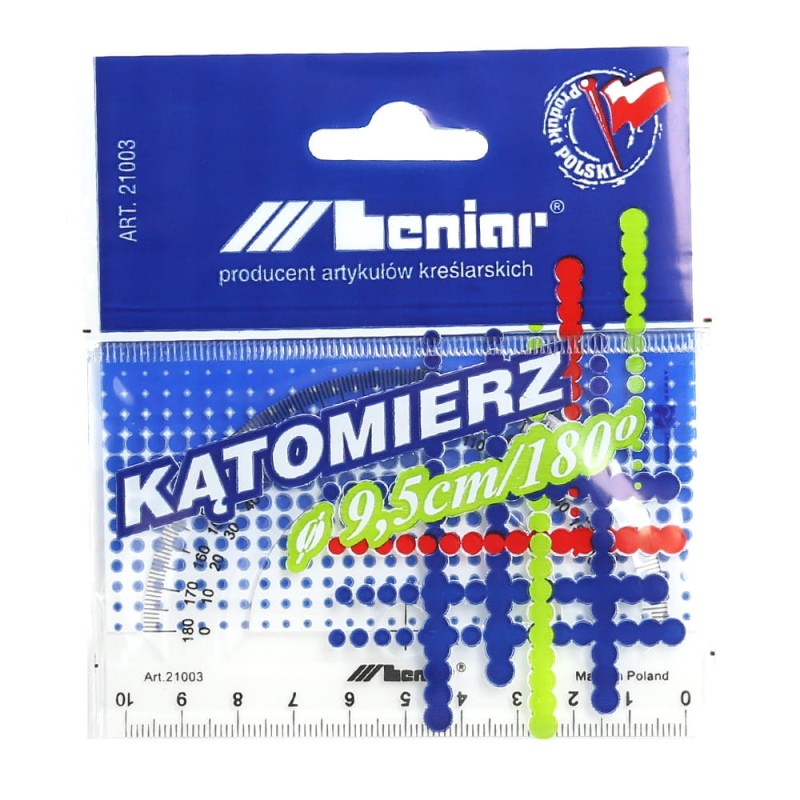 Kątomierz plastikowy 9,5cm/180°