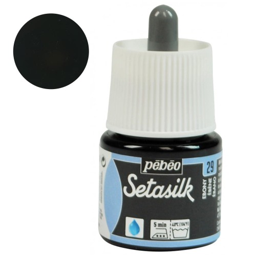 Farba do jedwabiu Setasilk Pebeo 45ml - 29 Ebony