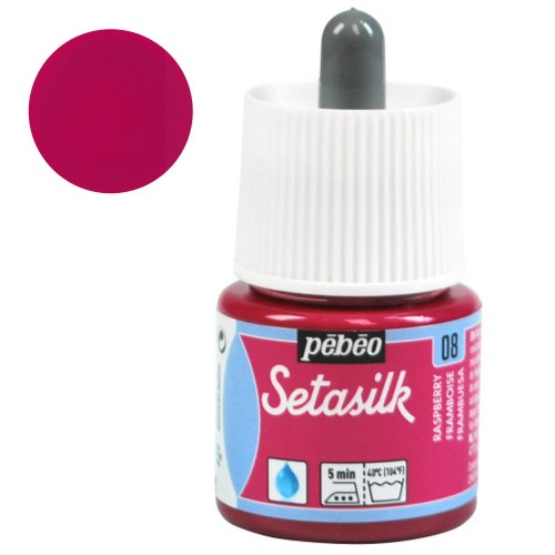 Farba do jedwabiu Setasilk Pebeo 45ml - 08 Raspberry