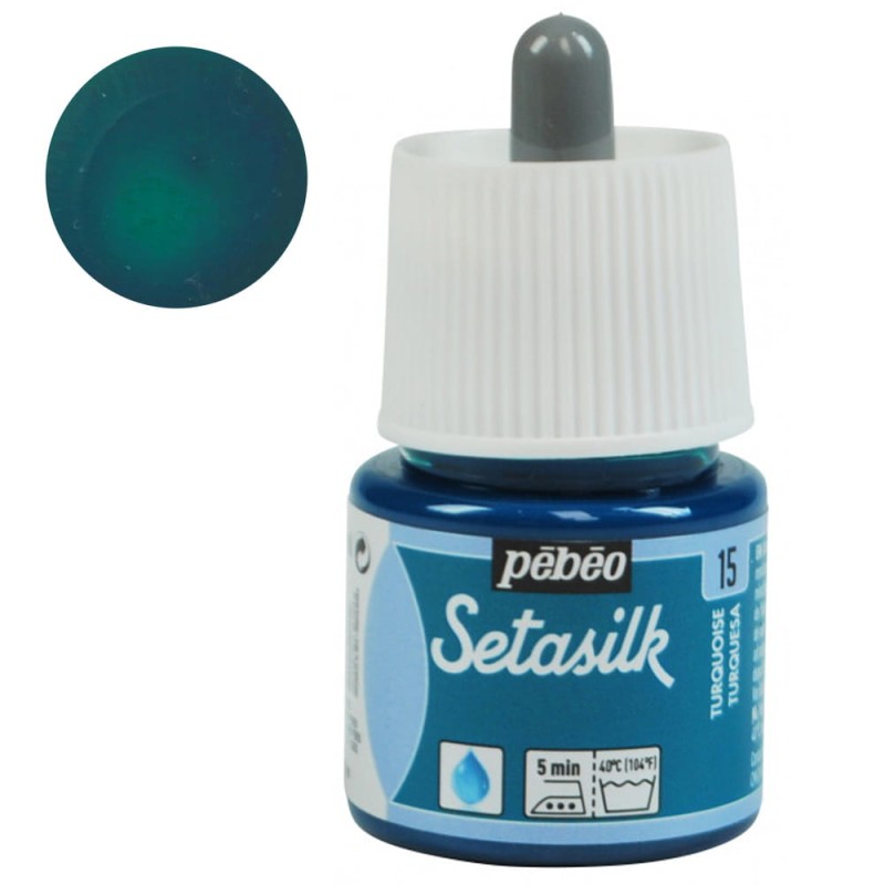Farba do jedwabiu Setasilk Pebeo 45ml - 15 Turquoise