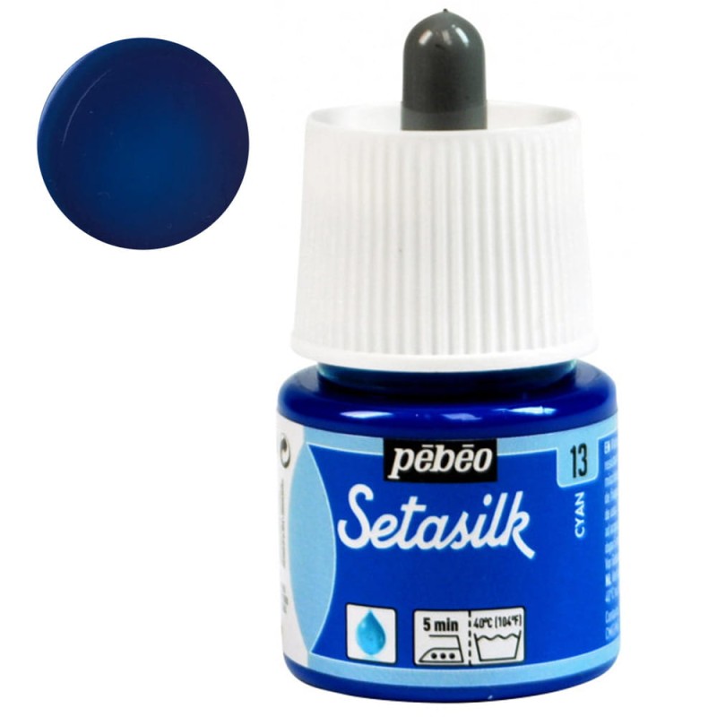 Farba do jedwabiu Setasilk Pebeo 45ml - 13 Cyan