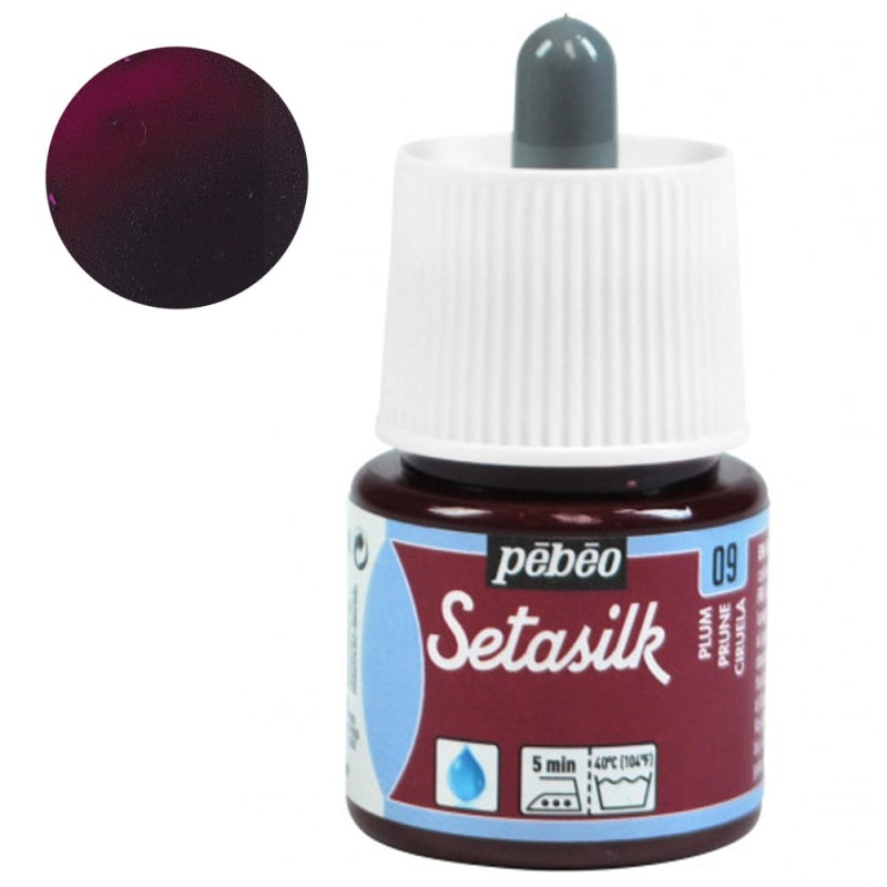 Farba do jedwabiu Setasilk Pebeo 45ml - 09 Plum
