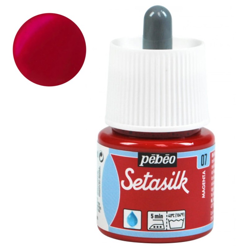 Farba do jedwabiu Setasilk Pebeo 45ml - 07 Magenta