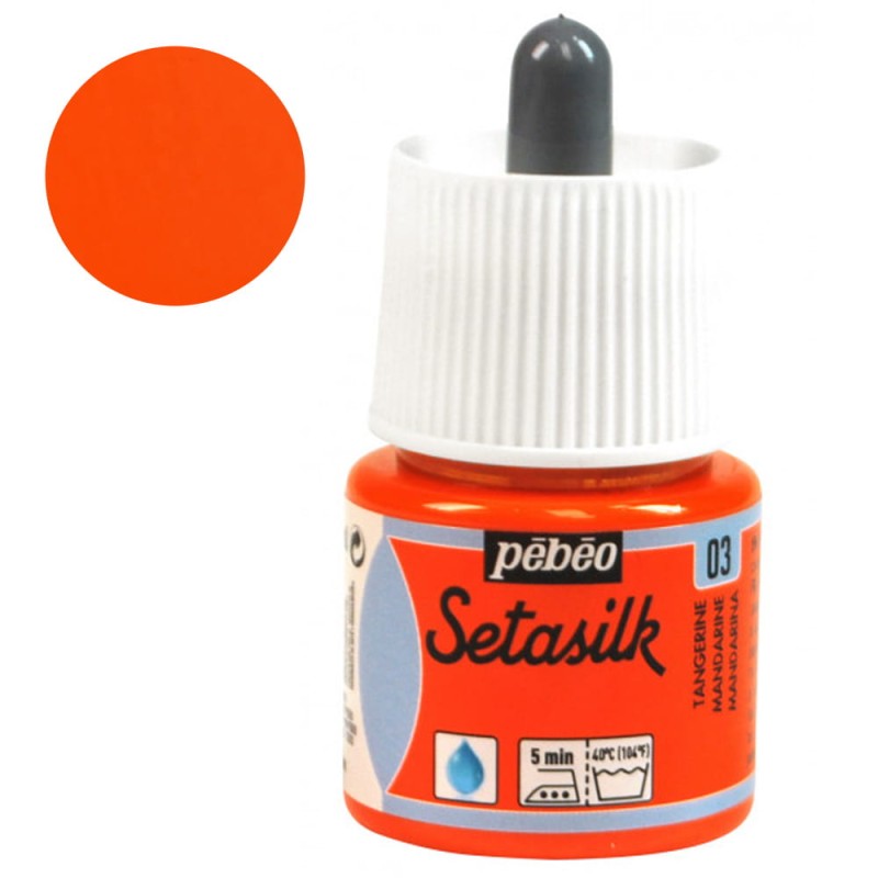 Farba do jedwabiu Setasilk Pebeo 45ml - 03 Tangerine