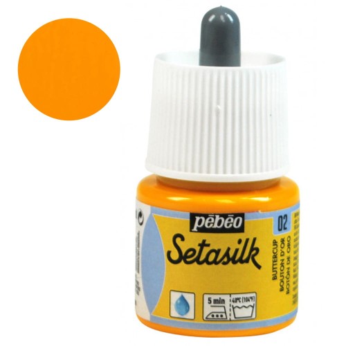 Farba do jedwabiu Setasilk Pebeo 45ml - 02 Butter cup