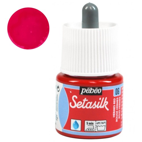 Farba do jedwabiu Setasilk Pebeo 45ml - 06 Hermes red