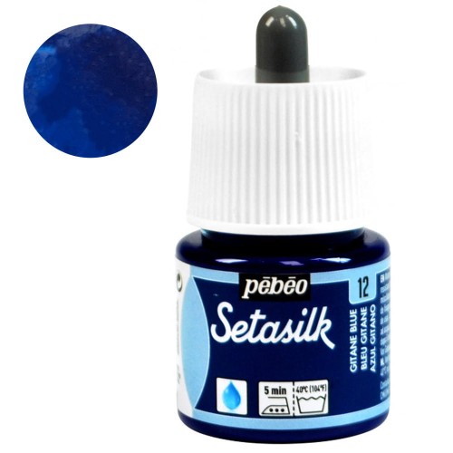 Farba do jedwabiu Setasilk Pebeo 45ml - 12 Gitane blue