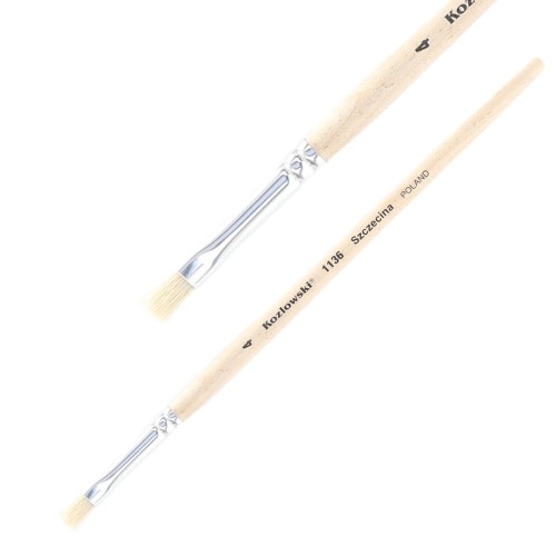 Pędzel Kozłowski seria 1136 - 4 - płaski