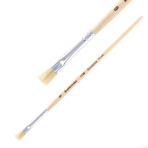 Pędzel Kozłowski seria 1136 - 6 - płaski