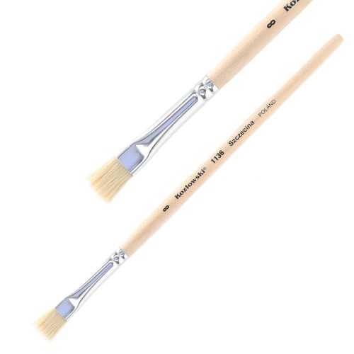 Pędzel Kozłowski seria 1136 - 8 - płaski