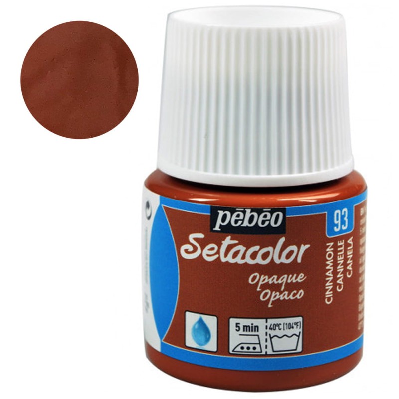 Farba do tkanin Setacolor Opaque Pebeo 45 ml - 93 Cinnamon