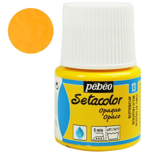 Farba do tkanin Setacolor Opaque Pebeo 45 ml - 13 Buttercup