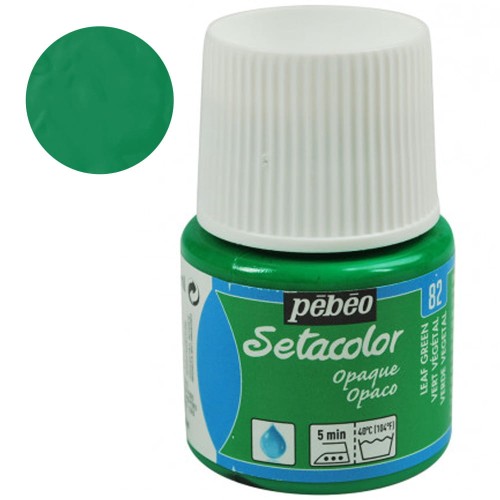 Farba do tkanin Setacolor Opaque Pebeo 45 ml - 82 Leaf green