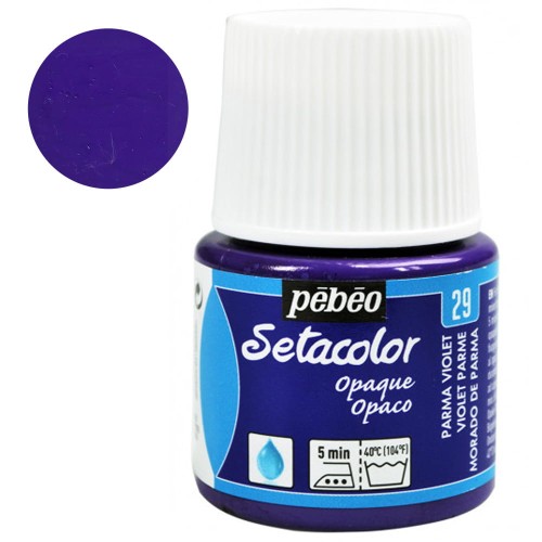 Farba do tkanin Setacolor Opaque Pebeo 45 ml - 29 Parma violet