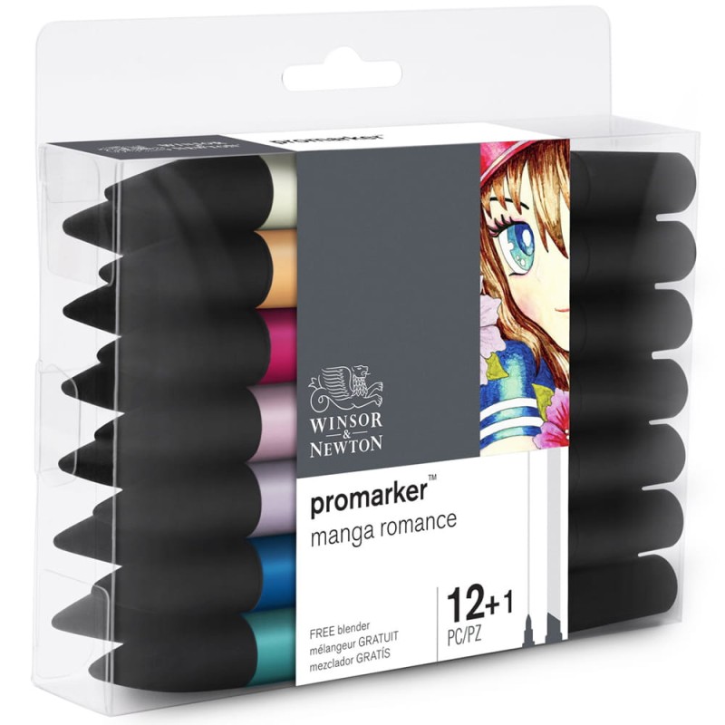 Promarker 12+1 szt Manga Romance Winsor &amp; Newton