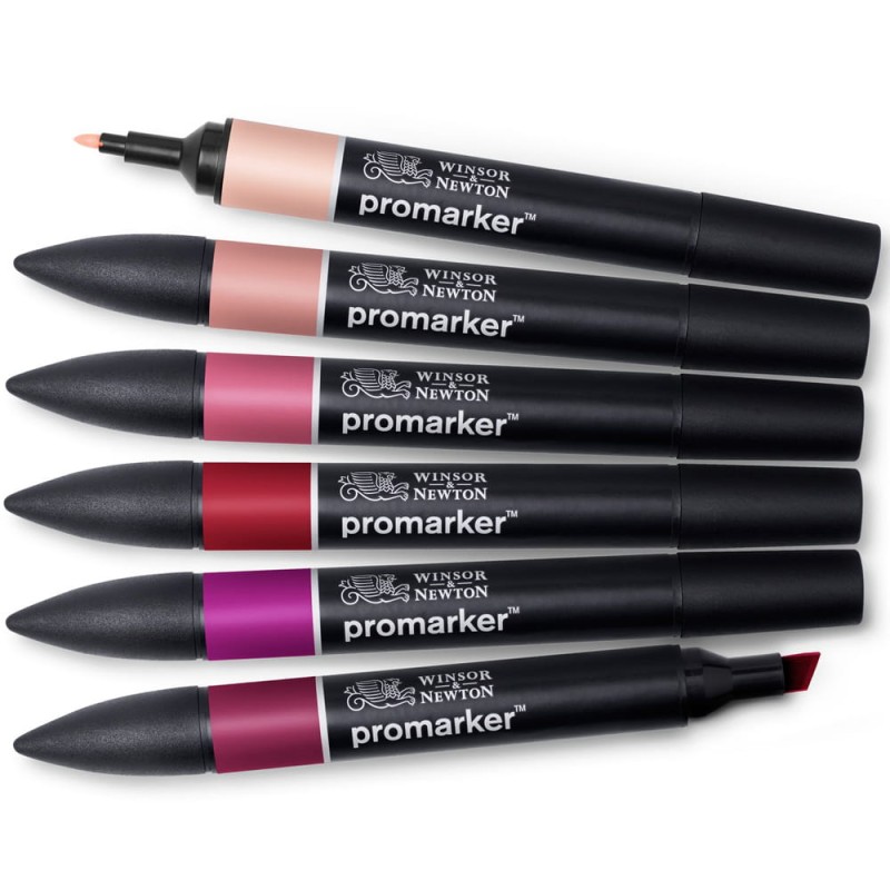 Promarker 6 szt Red Tones Winsor &amp; Newton