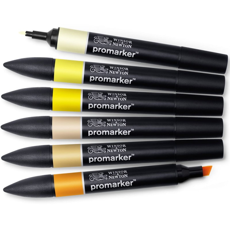 Promarker 6 szt Yellow Tones Winsor &amp; Newton