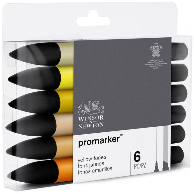 Promarker 6 szt Yellow Tones Winsor &amp; Newton