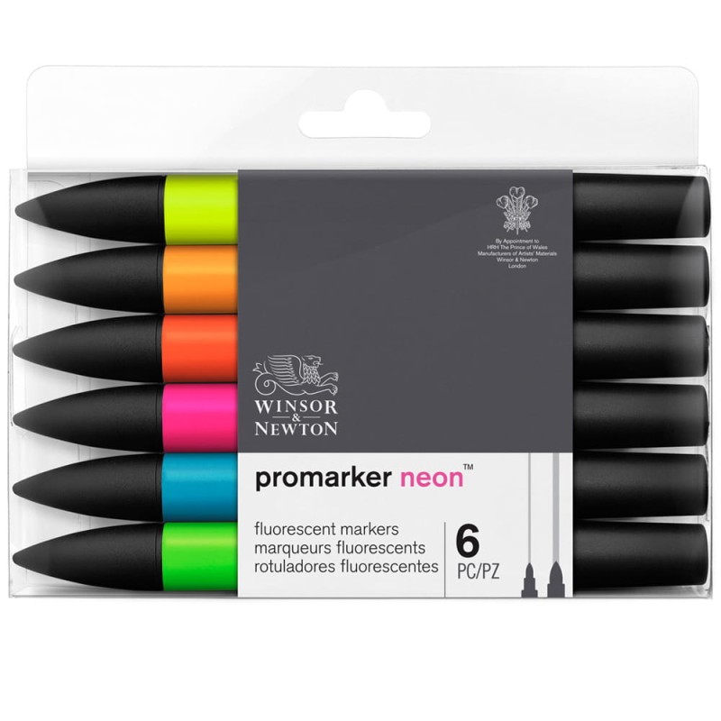 Zestaw Promarker Neon 6 szt Winsor &amp; Newton