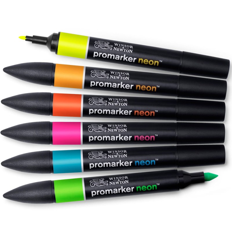 Zestaw Promarker Neon 6 szt Winsor &amp; Newton