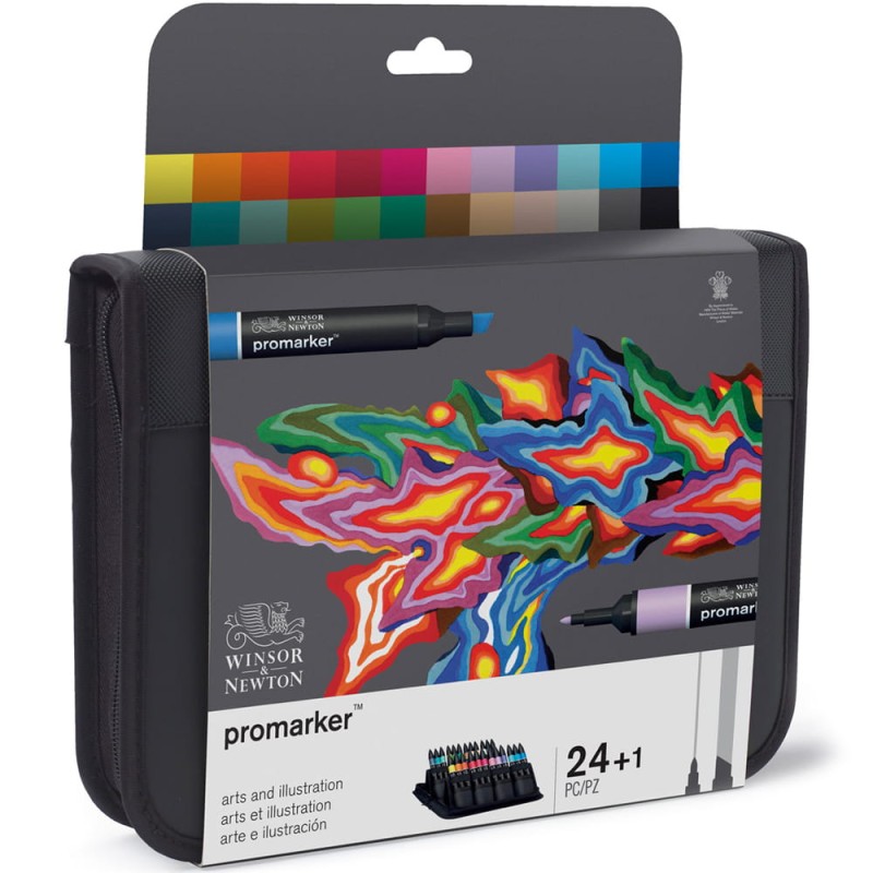 Zestaw Promarker 24 szt Arts &amp; Illustration Set Winsor &amp; Newton