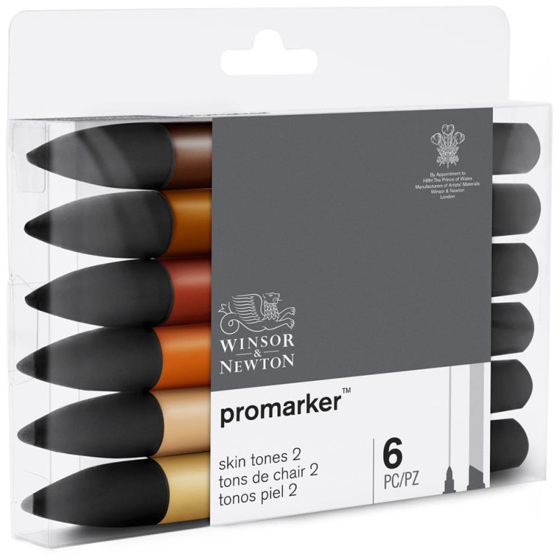 Zestaw Promarker 6 szt Skin Tones Set 2 Winsor &amp; Newton
