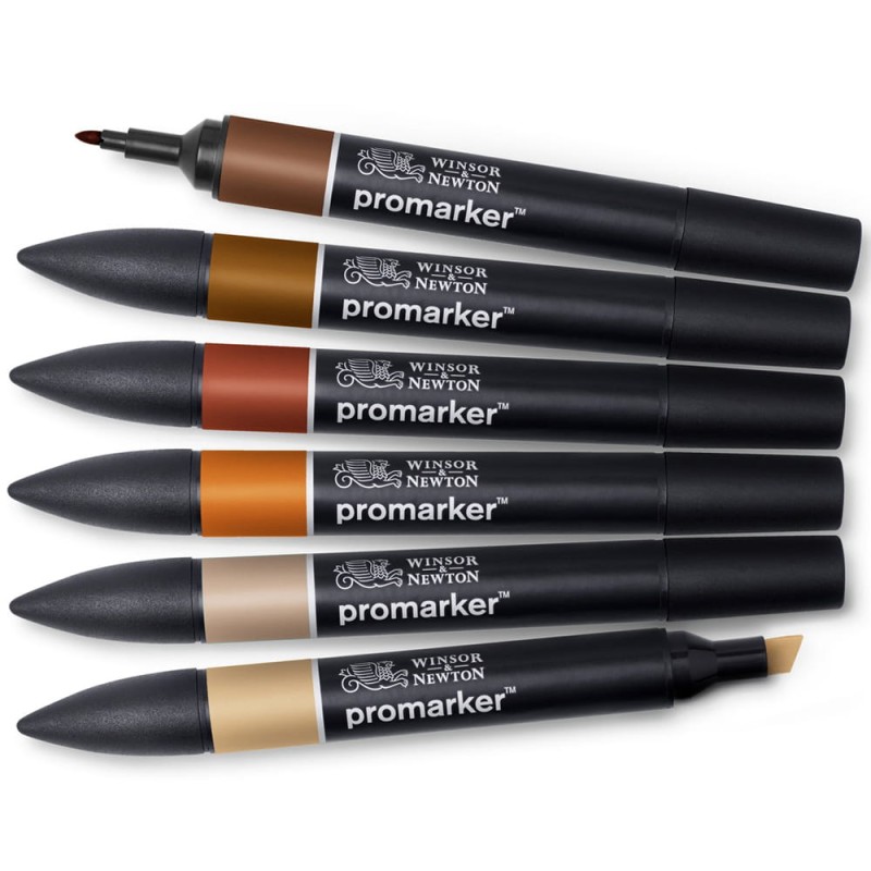 Zestaw Promarker 6 szt Skin Tones Set 2 Winsor &amp; Newton