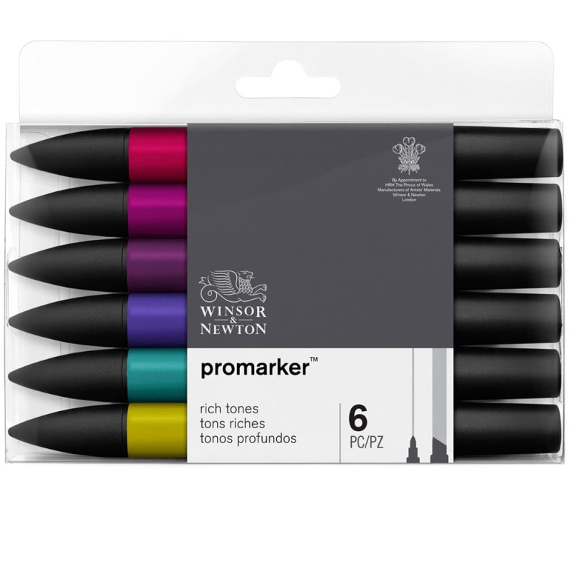 Zestaw Promarker 6 szt Rich Tones Winsor &amp; Newton