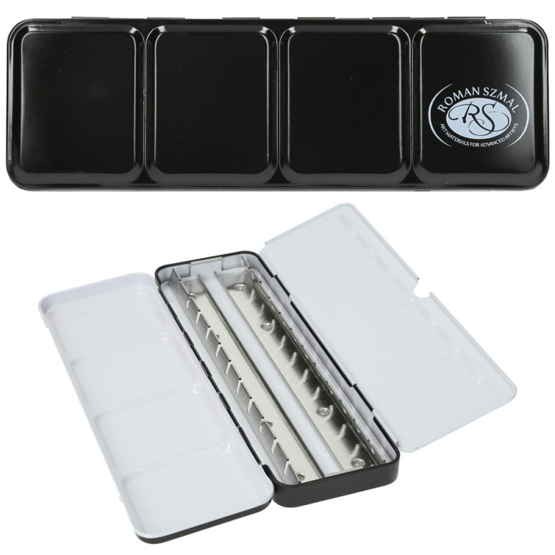 Kasetka metalowa na akwarele 12 sztuk Szmal