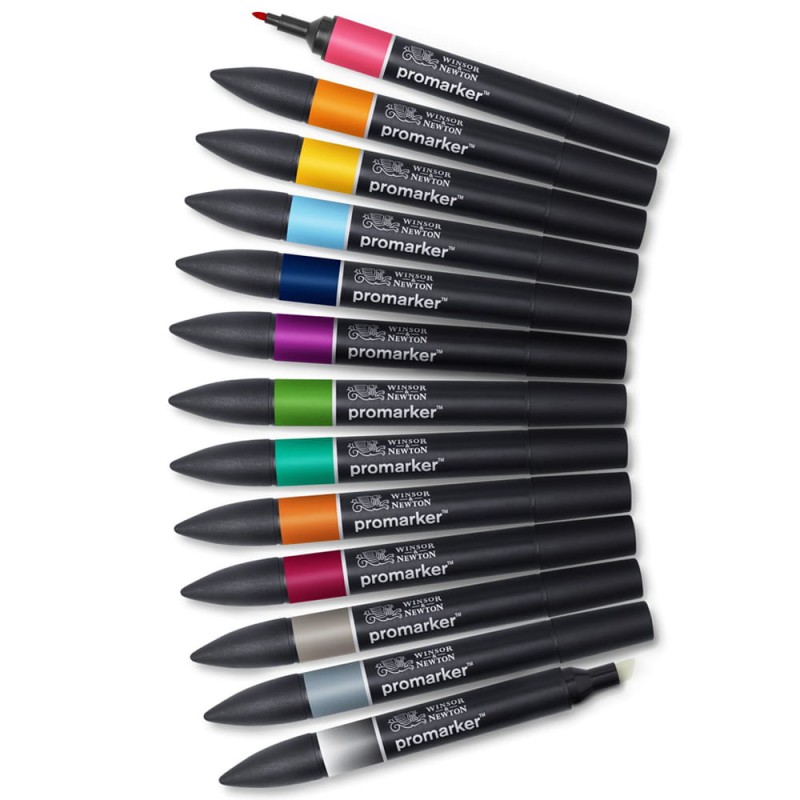 Zestaw Promarker 12 szt + 1 gratis Tattoo Tones Winsor &amp; Newton