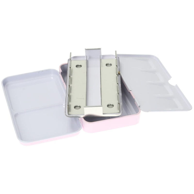 Kasetka metalowa Różowa Renesans MAŁA na akwarele 12 półkostek