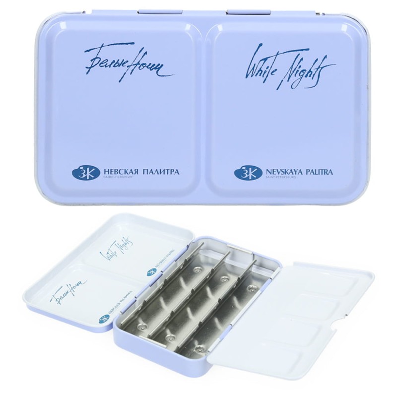 Kasetka metalowa Białe Noce na akwarele 12 kostek