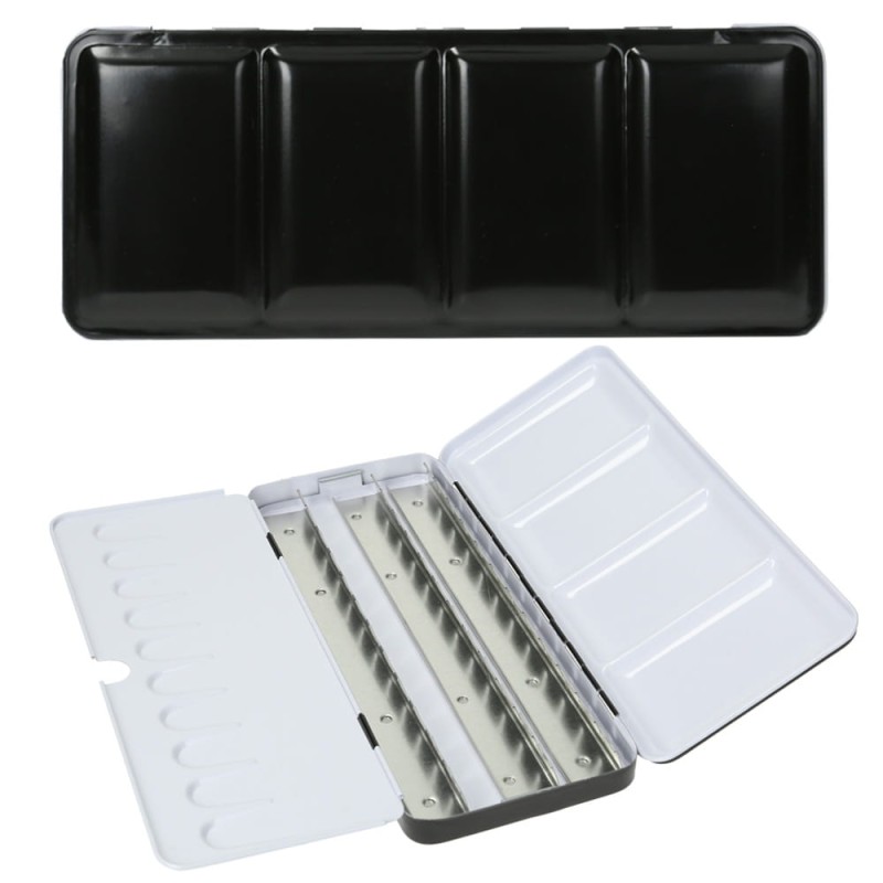 Kasetka metalowa Renesans profesjonalna na akwarele 36 półkostek