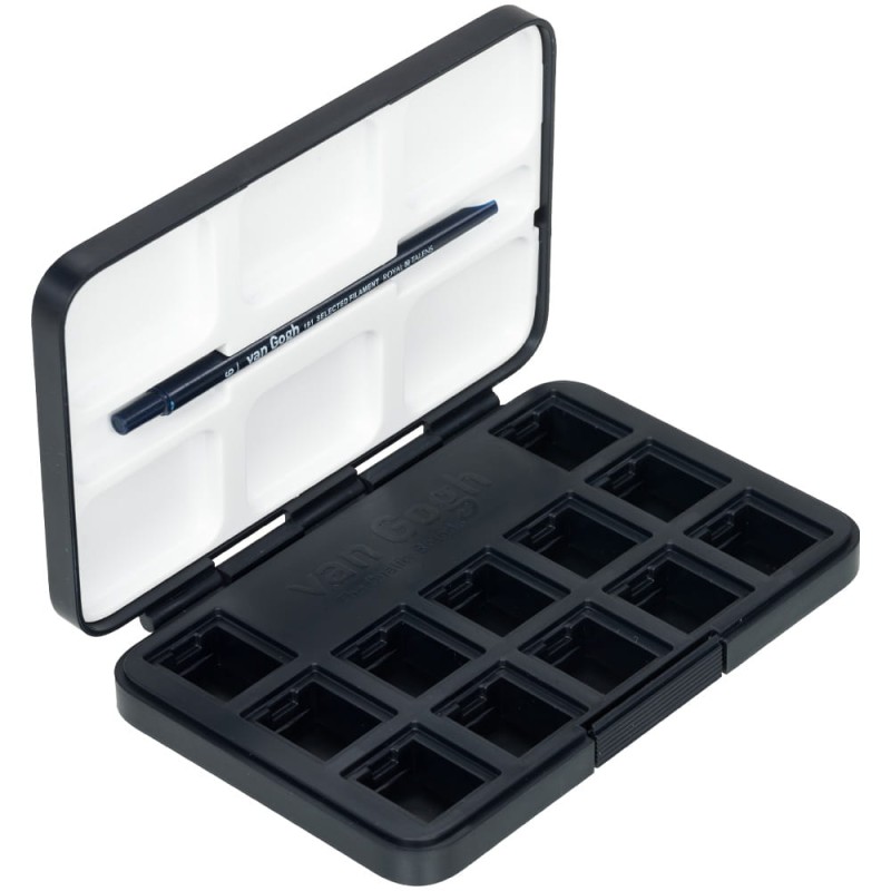 Kasetka plastikowa Van Gogh na akwarele 12 kostek ciemny granat