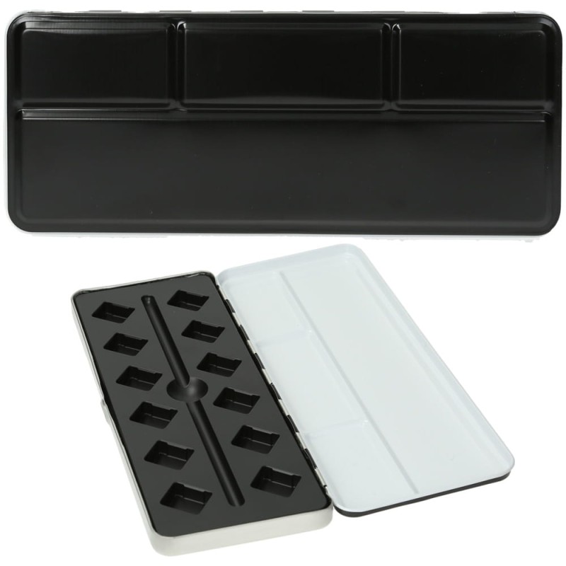 Kasetka metalowa Renesans na akwarele 12 kostek z wkładką plex