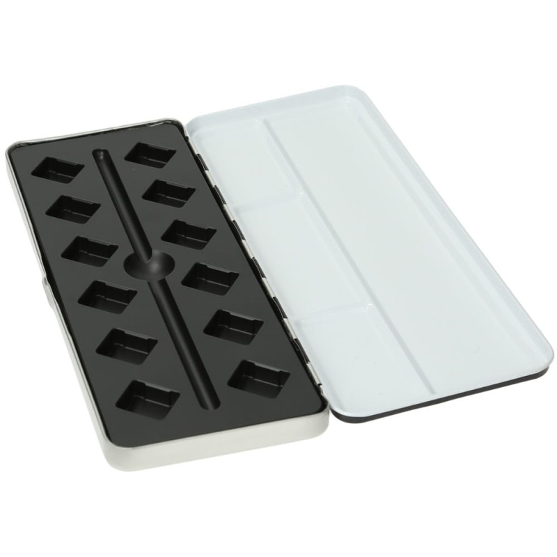 Kasetka metalowa Renesans na akwarele 12 kostek z wkładką plex