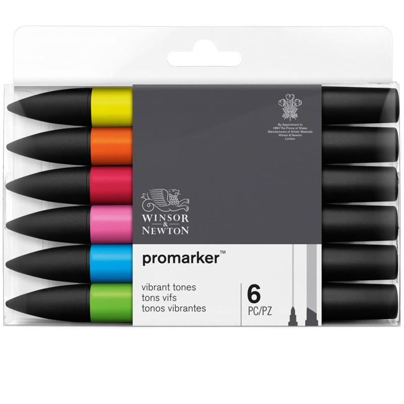 Zestaw Promarker 6 szt Vibrant Tones Winsor &amp; Newton