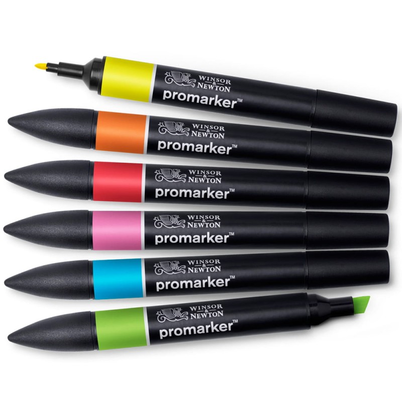 Zestaw Promarker 6 szt Vibrant Tones Winsor &amp; Newton