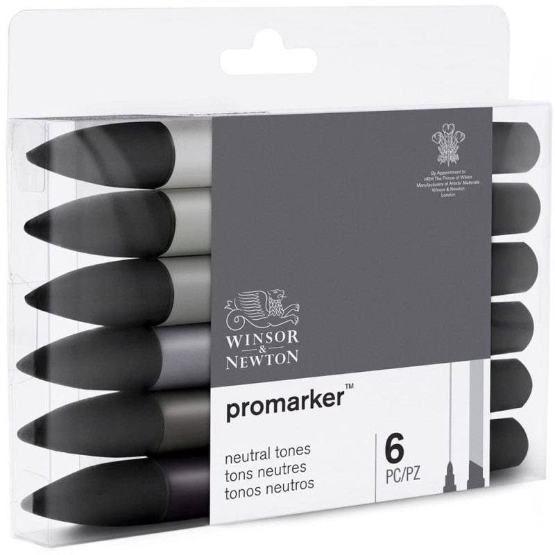 Zestaw Promarker 6 szt Neutral Tones Winsor &amp; Newton
