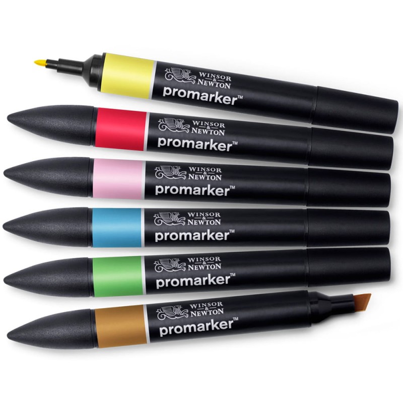 Promarker 6 szt Mid Tones Winsor &amp; Newton