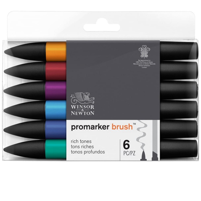 Zestaw Promarker Brush 6 szt Rich Tones