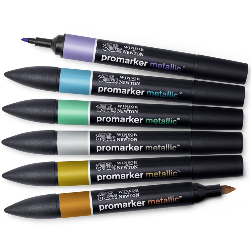 Zestaw Promarker 6 szt Metallic Tones Winsor &amp; Newton