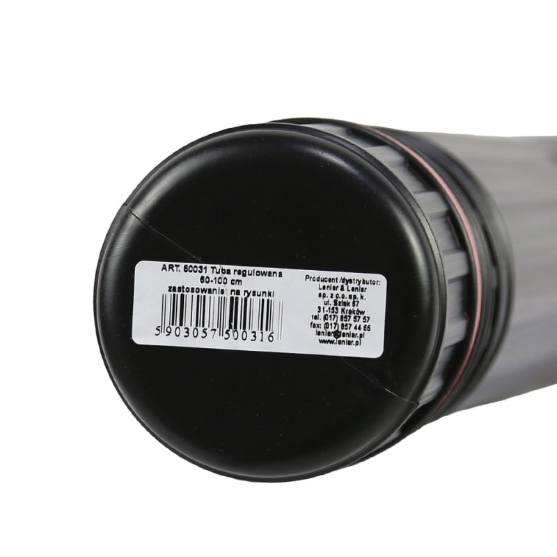 Tuba regulowana czarna 60-100 cm śr. 8.5cm  50010