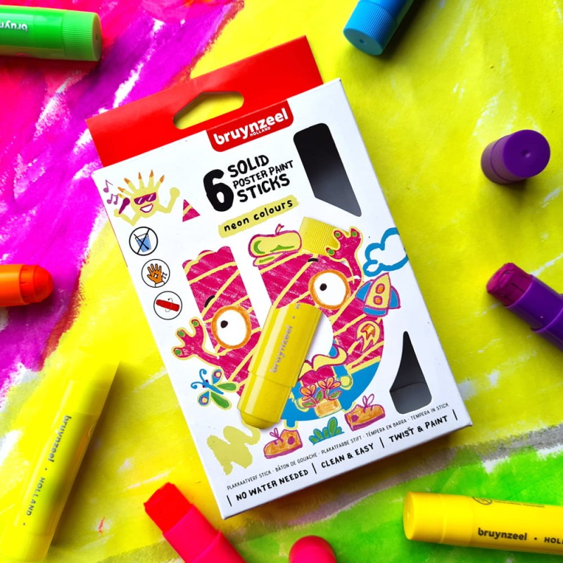 Kredki wykręcane Poster paint stick Neon Bruynzeel