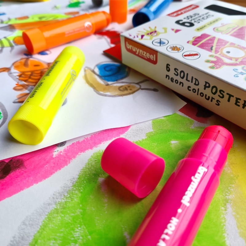Kredki wykręcane Poster paint stick Neon Bruynzeel